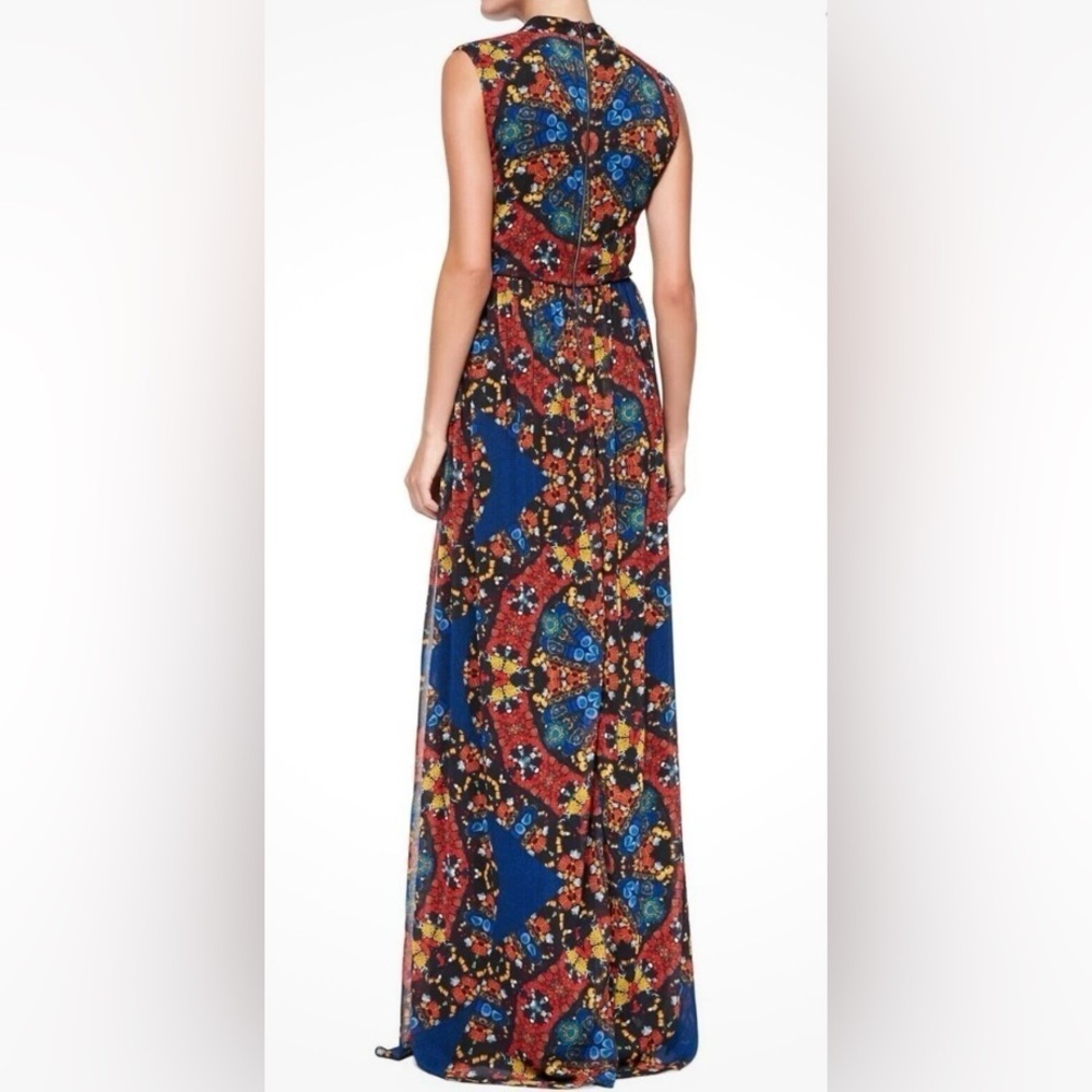- Alice + Olivia Marianna Printed Button-front Maxi Dress- size 0 - Picture 3 of 10